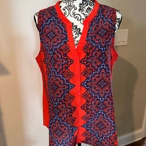 Old Navy silky print blouse